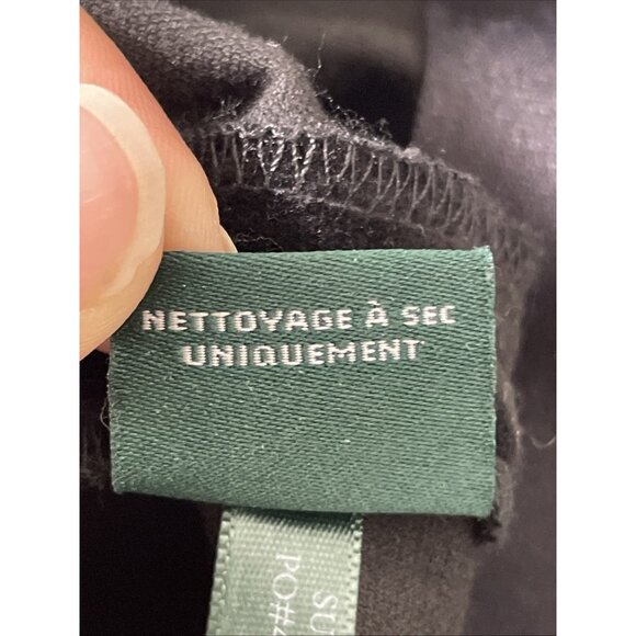 Lauren Ralph Lauren Pants Womens Size 6 Black Velour Skinny Stretch‎ - Picture 12 of 15